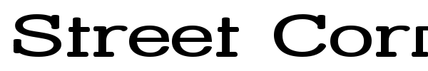 Street Corner Slab font preview